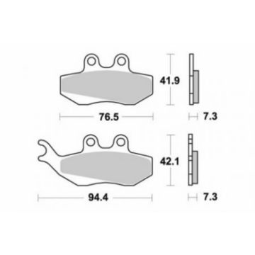 brake pad set dna/dna180/dt50lc/rs1/rs1999/run pro/run180/rx/tzr/xsm/xtm for sbs 1