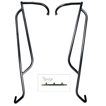 Decorative brace/A-quality rear crash bar Vespa Lx/S matt black