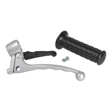 A-quality brake lever Maxi grey high gloss left lusito