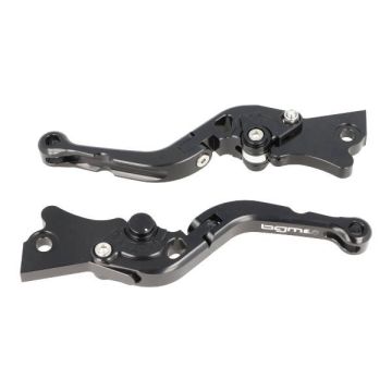 Adjustable cnc brake handle set Vespa Gts125/GTS250/GTS300cc black/black BGM