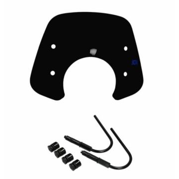 Windshield small / sport glossy black Vespa GTS 125-300 2019-mei 2022