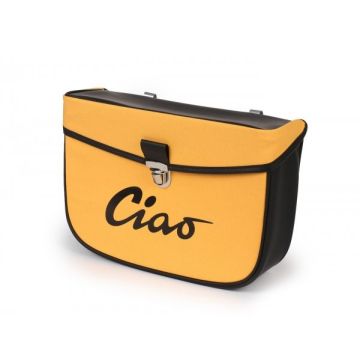 Vespa Ciao yellow/black Moto-Nostra side bag