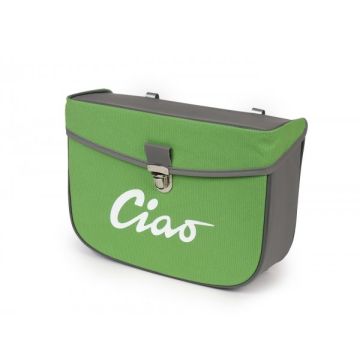 Vespa Ciao side bag grey/green Moto-Nostra