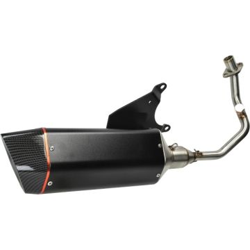 Piaggio Zip 4-stroke 3V exhaust complete set of euro 4 black/carbon Bullet