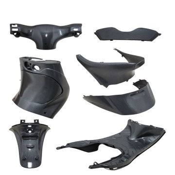 Piaggio Zip 2000 black body/fairing kit 9 pcs