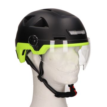 Speed pedelec Vito E-light helmet with matt black/fluorine visor