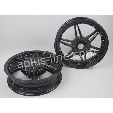 Rim Set Fits Vespa Primavera /Sprint Gloss Black Edition Sport
