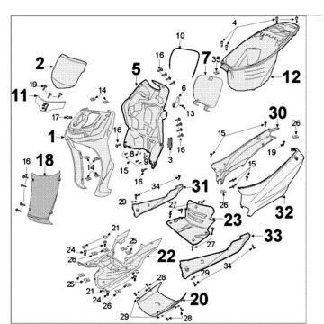 UNDER SPOILER *L*K4 MATT BLACK original