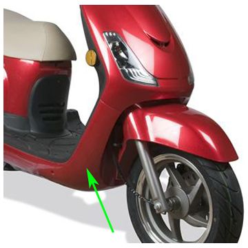 Bottom spoiler/side skirt Sym Fiddle red original 64300-ala-000-rd