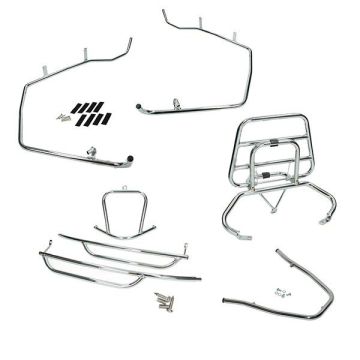 Crash bar set 4-piece Sym Fiddle 1/2 chrome DMP