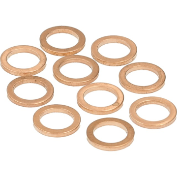 Red-copper ring 10x14mm 10 pieces