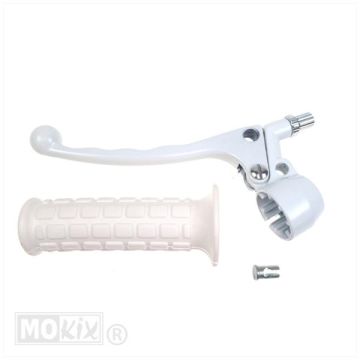 Brake lever with handle Tomos A3/A35 complete white Tuning