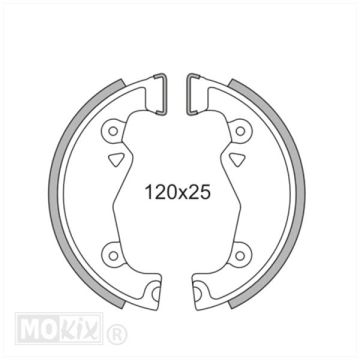 BRAKE SHOE SET APP SMALL HUB