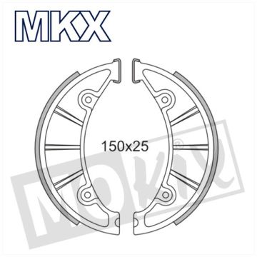 Brake shoe kit Zundapp big hub MKX
