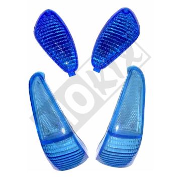 Flashing light lens set Gilera Runner blue-86458