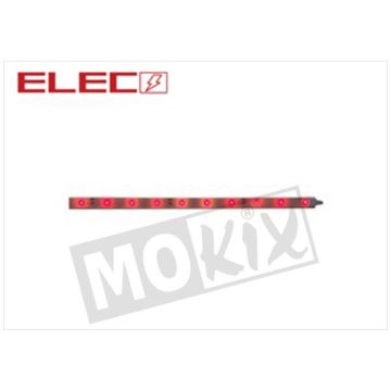 Bulb LED adhesive strip 25mm red