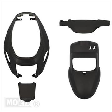 Body / fairing kit Yamaha BW's / MBK Booster  2004-> matt black 4 pcs