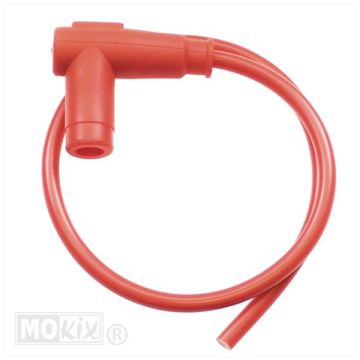 Spark plug cap+cable red 7mm