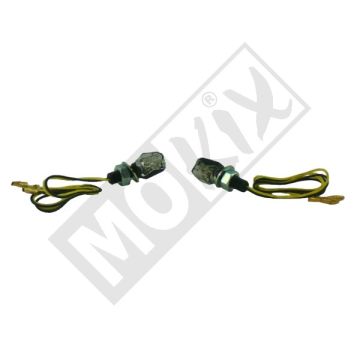 Flashing light led set universal micro black