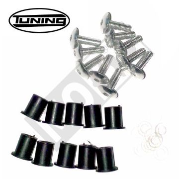 PLUG SET M6 ALU/RAWL PLUG 10pcs