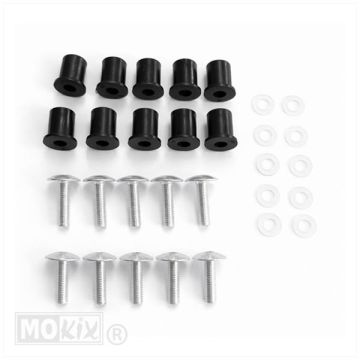 PLUG SET M6 ALU/RAWL PLUG 10pcs