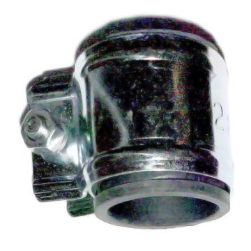Exhaust clamp bend universal 28mm with rubber