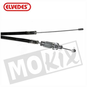 Throttle cable Zundapp with 15cm extra length black Elvedes