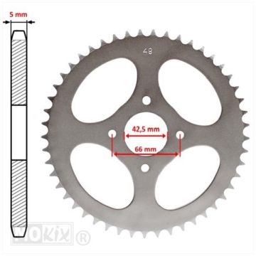 REAR SPROCKET SACHS/HER/PRIMA5 (415) 42.5mm 4g 36t