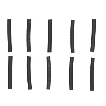 Heat shrink tubing 3.5mm x 40mm black (10 pieces)
