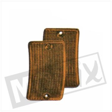 Flashing light lens Vespa PK50XL 1985 orange right and left front