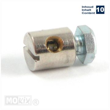 Uni nipple 8x9mm (10 pieces)