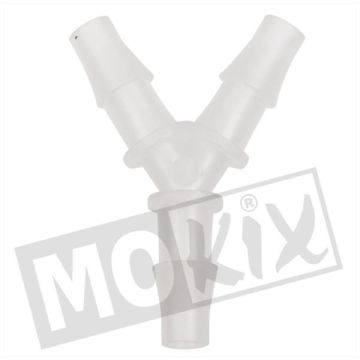 HOSE CONNECTOR Y-PIECE 7.9mm CLEAR (1)