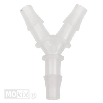 HOSE CONNECTOR Y-PIECE 7.9mm CLEAR (1)
