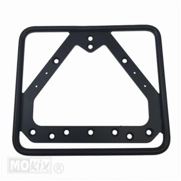 LICENSE PLATE HOLDER 145x125 RETRO MATT BLACK