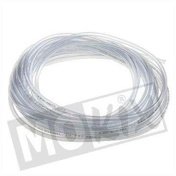 FUEL HOSE PVC 4x 7mm TRANSPARENT 10mtr