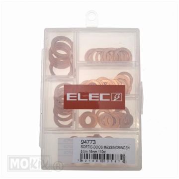 SORTIE BOX BRASS RINGS 6.t/16mm 110pcs