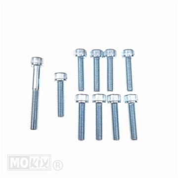 CRANKCASE COVER BOLT SET MINARELLI HORZ/VERT GALVANIZED