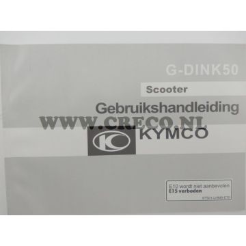 G-DINK 50 original USER MANUAL