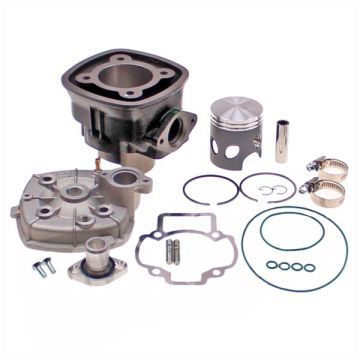 Cylinder kit Piaggio old model LC 70cc 48mm Black Trophy Top performances