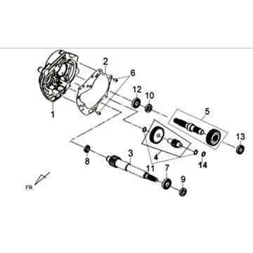 Sym XPRO 50 E4 driveshafts
