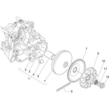 Variator Piaggio Liberty 4-stroke