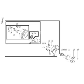 Drive pulley Kymco K-Pipe 125 4T AC 4T