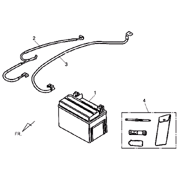 Battery Sym Jet 4 (R086) red