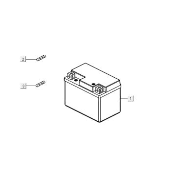 battery AGILITY 16+ 4T 125 Matte Metallic Silver