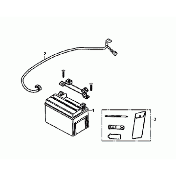 Battery Toolset Sym Fiddle II euro4 (WH-006) white