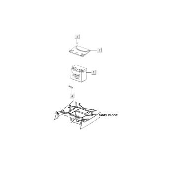 Battery Kymco Agility 10" 50 4T AC silver
