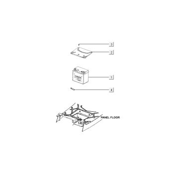 Battery Kymco Agility 12" 50 4T AC silver