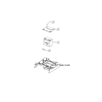 Battery Kymco Agility Fat 12" 50 4T AC yellow