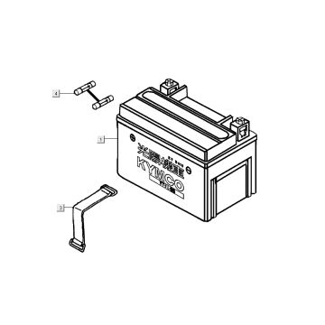 Battery Kymco People S 50 4T AC white