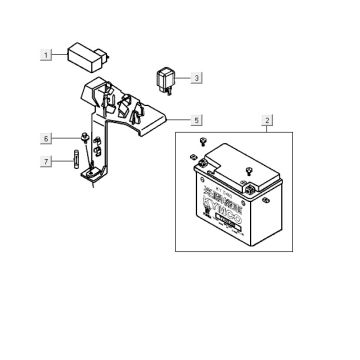 Battery Kymco ZX 2t ac blue limited